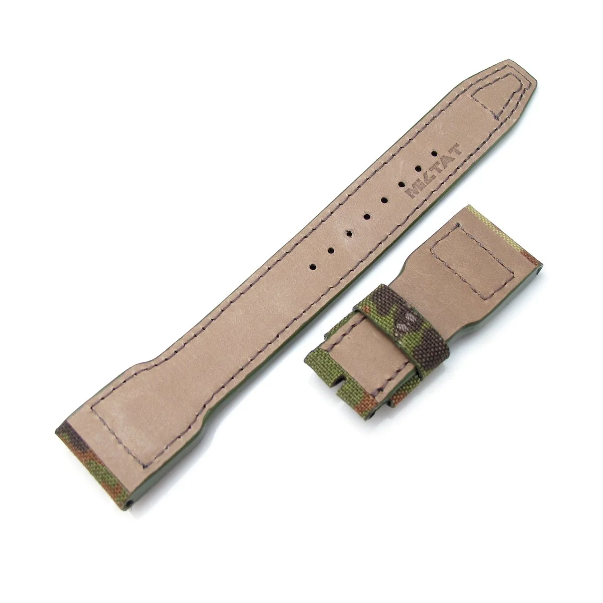 22mm MiLTAT Forest Camo Nylon Replacement Strap compatible with IWC Big Pilot, Rivet Lug - Image 3