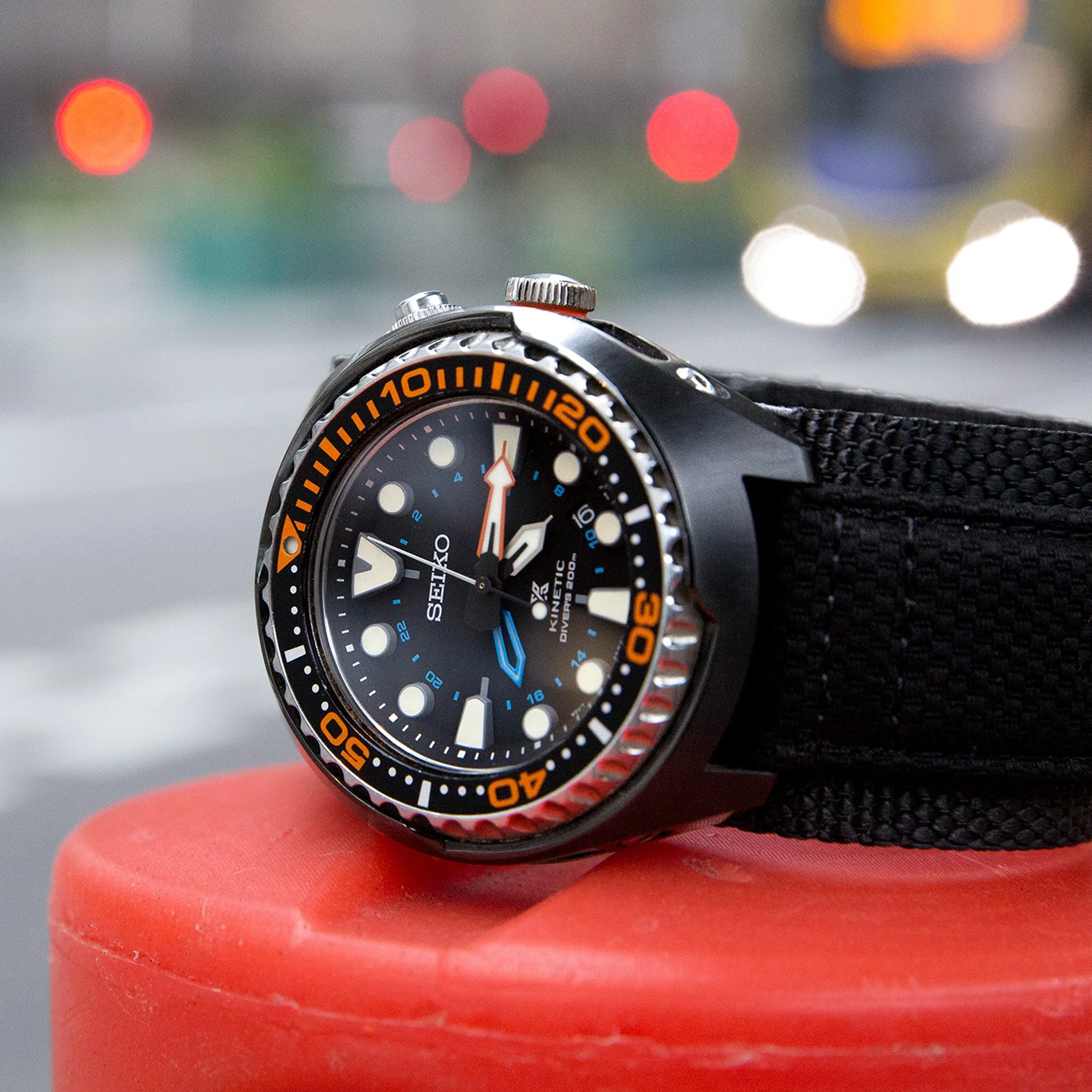 MiLTAT 24mm Double Layer Nylon Black Tactical Hoop and loop Watch Strap, design for 44mm Panerai Watches - Image 3