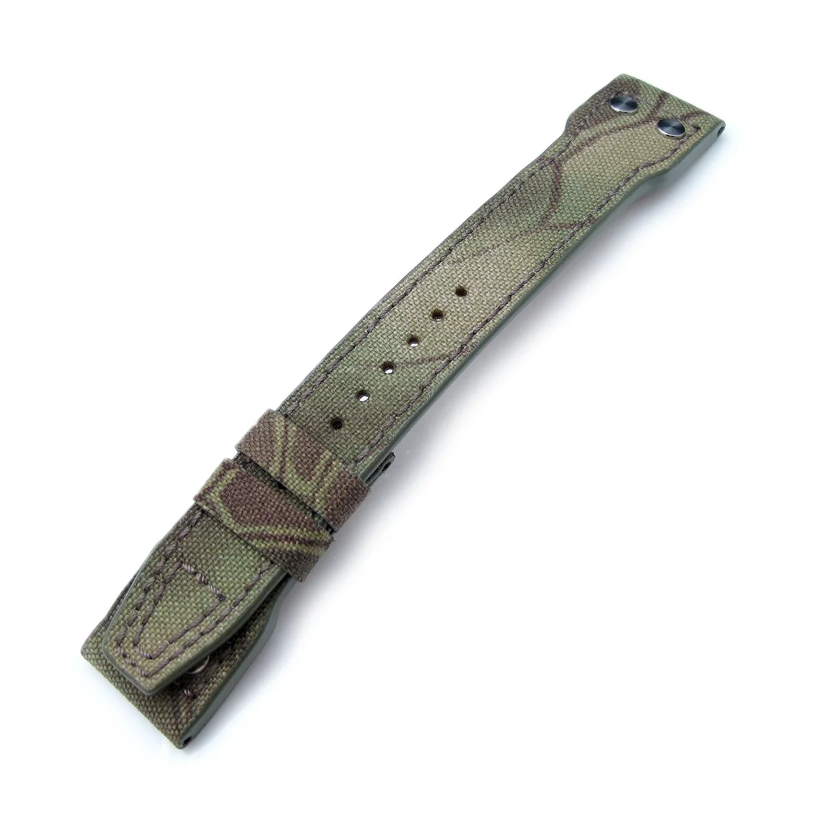 22mm MiLTAT Turtle Camo Nylon Replacement Strap compatible with IWC Big Pilot, Rivet Lug - Image 3