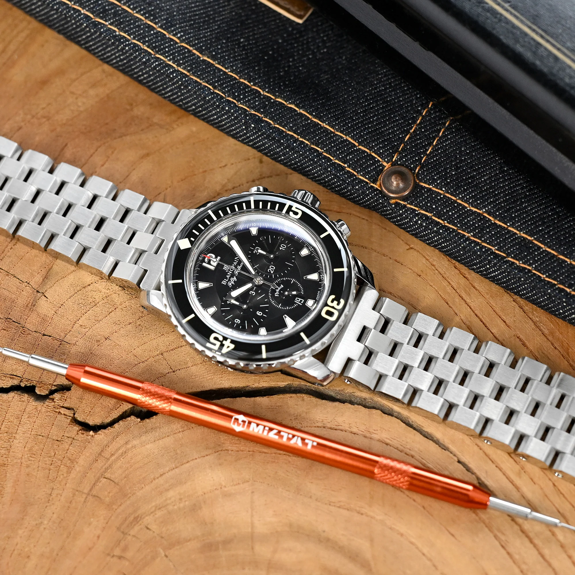 Super Engineer II 19mm Stainless Steel Straight End Watch Band - Image 5