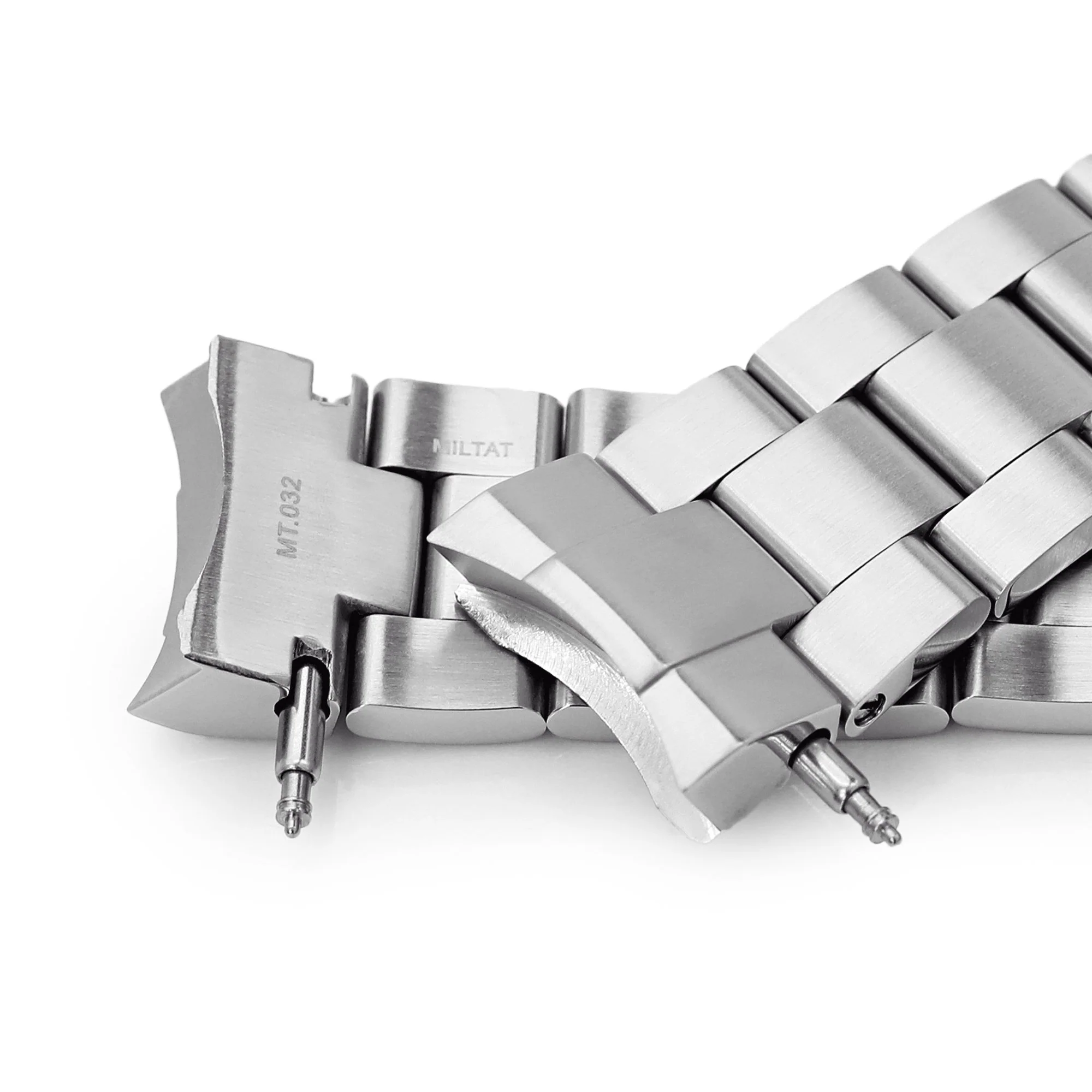 20mm Super-O Boyer Watch Band for Seiko Sumo SBDC001 SBDC031 SBDC081, Stainless Steel - Brushed, V Diver Clasp - Image 7