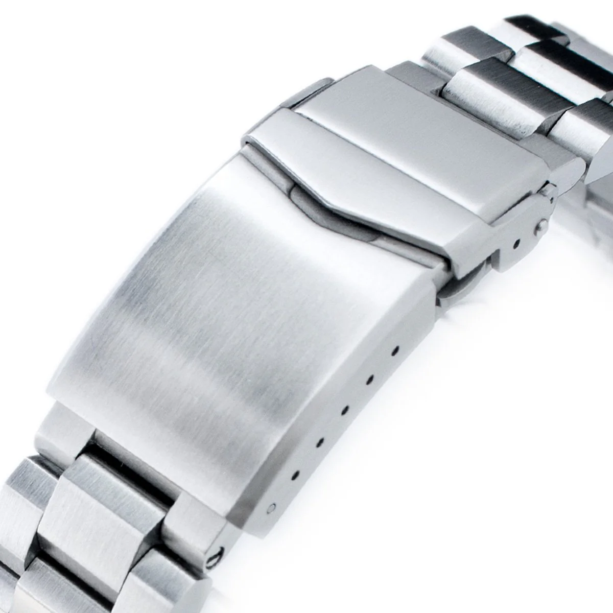 22mm Hexad Watch Band for Seiko New Turtles SRP777 SRP775 SRPA21 (PADI), Stainless Steel - Brushed, V Diver Clasp - Image 4