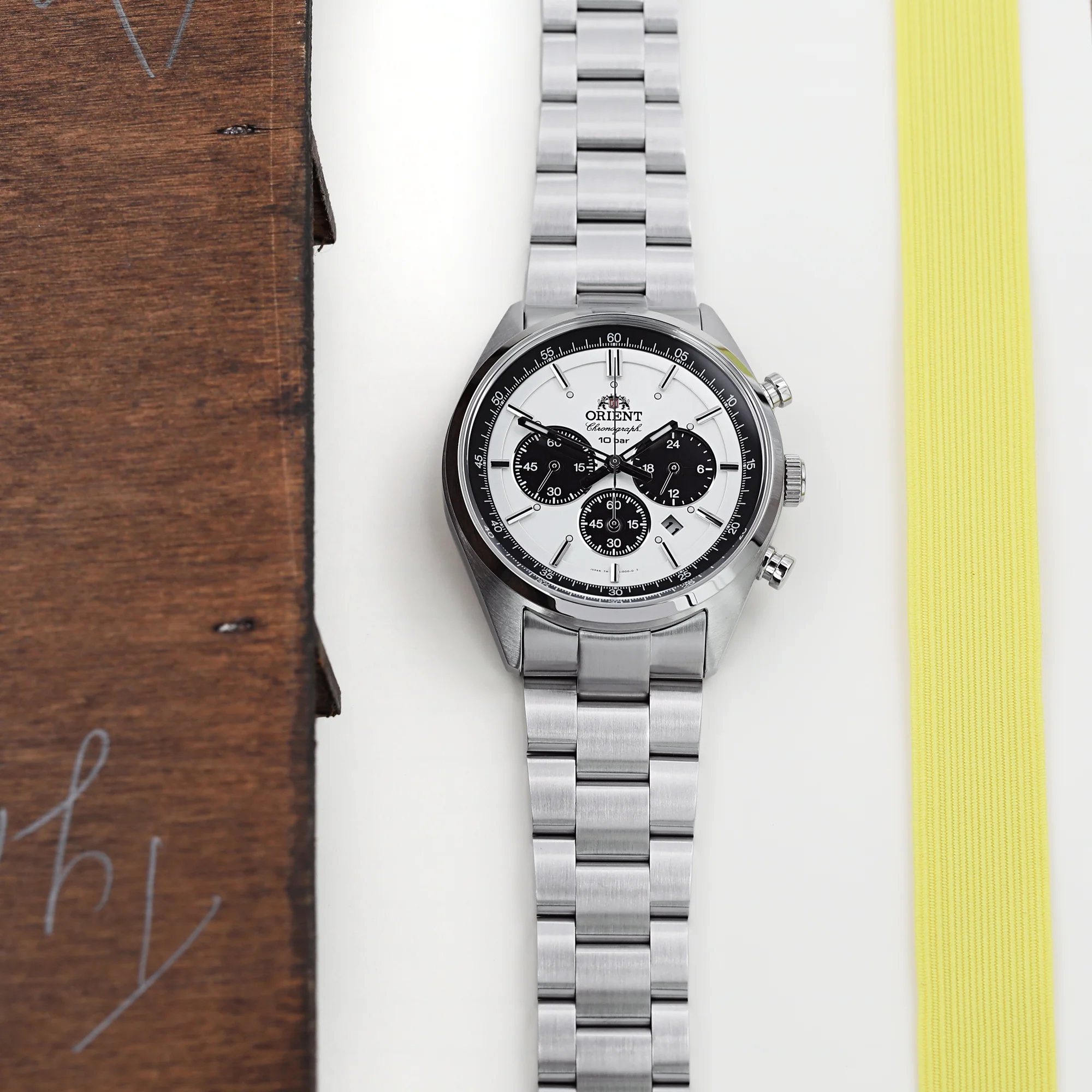 22mm Super-O Boyer Watch Band compatible with Orient Mako II & Ray II, 316L Stainless Steel V-Clasp Button Double Lock - Image 3