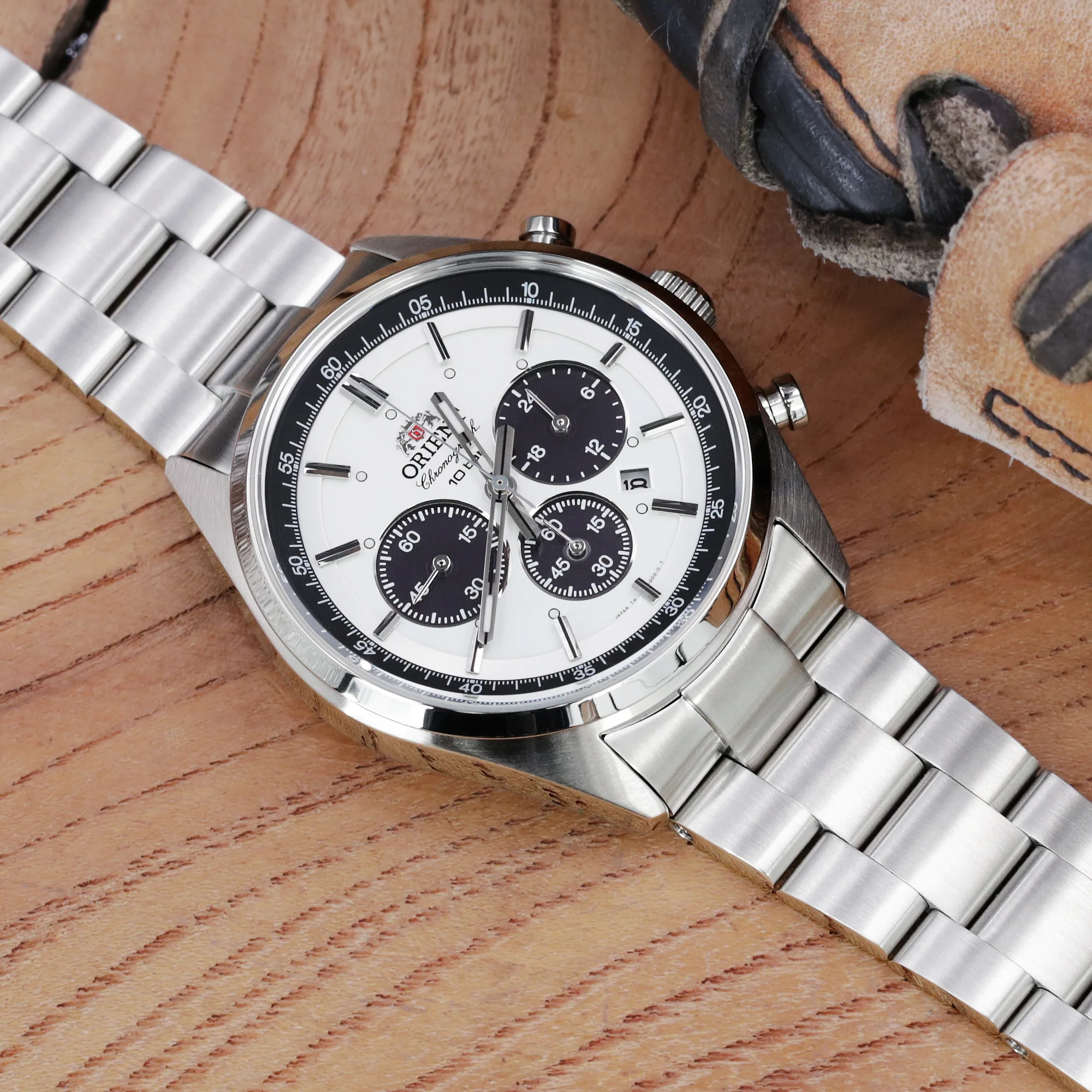 22mm Super-O Boyer Watch Band compatible with Orient Mako II & Ray II, 316L Stainless Steel V-Clasp Button Double Lock - Image 5