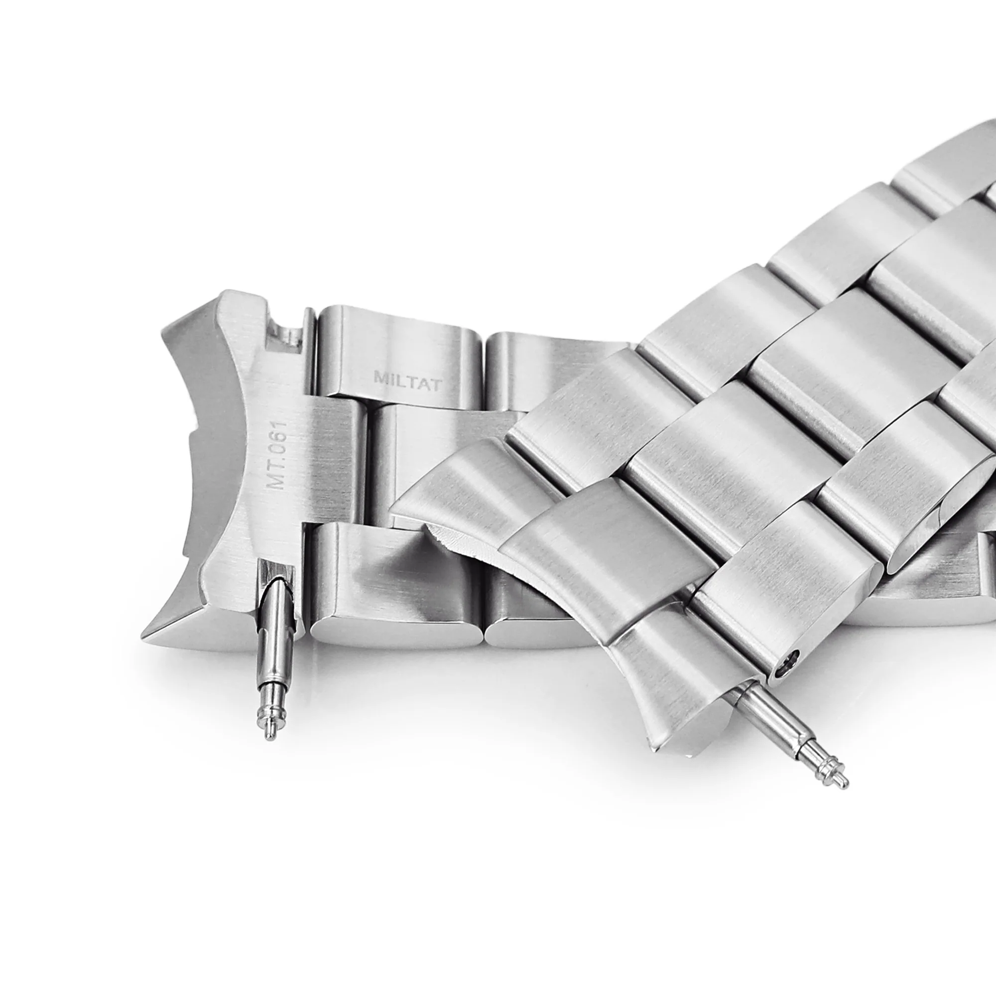 22mm Super-O Boyer Watch Band compatible with Orient Mako II & Ray II, 316L Stainless Steel V-Clasp Button Double Lock - Image 7