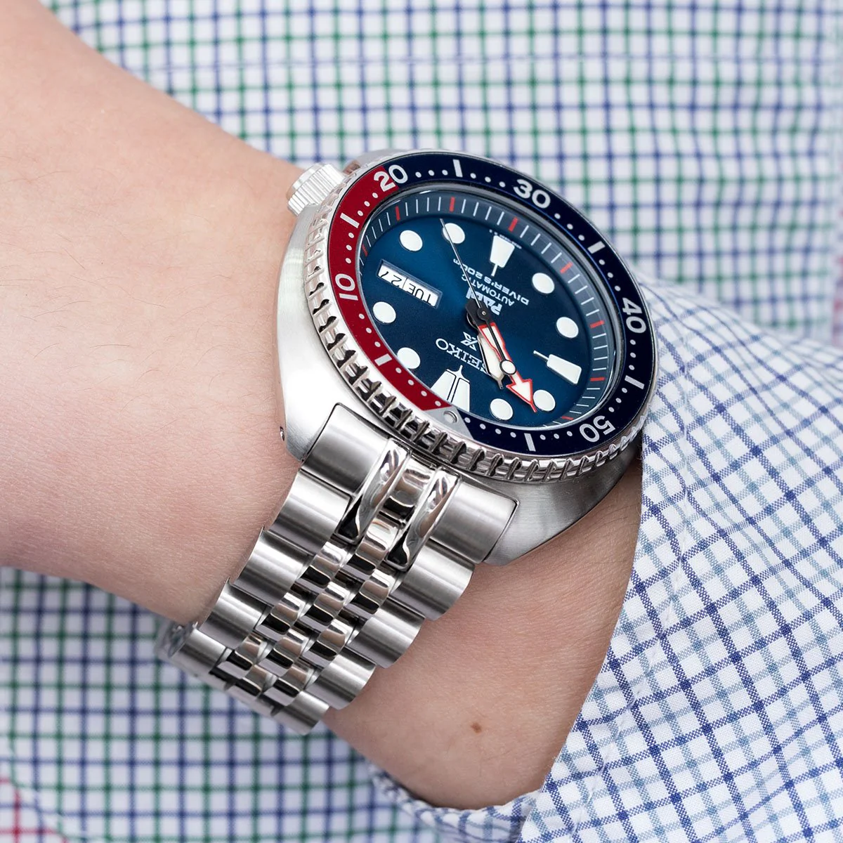 Angus-J Louis 22mm Stainless Steel Bracelet for Seiko Turtle SRP777 SRP775 SRPA21 - Image 3