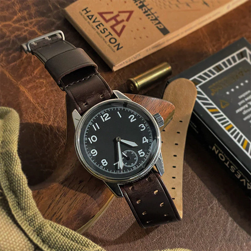 THE M-1907 Seal Brown Leather Watch Band by HAVESTON Straps - Image 3
