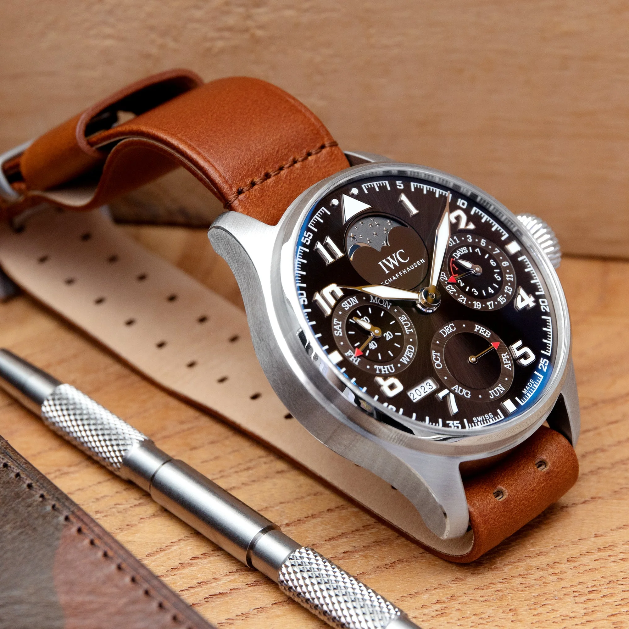 THE M-1907 Russet Brown Leather Watch Band by HAVESTON Straps - Image 4