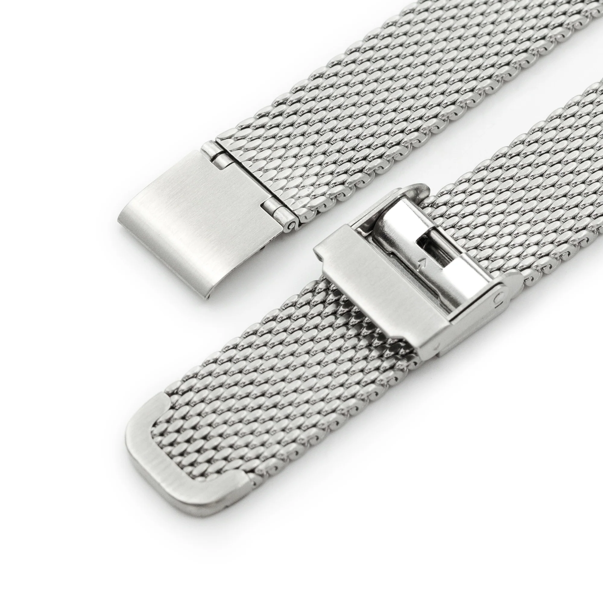 Quick Release Tapered Milanese Mesh Watch Band, 18mm, 19mm, 20mm, 21mm or 22mm, Brushed - Image 7