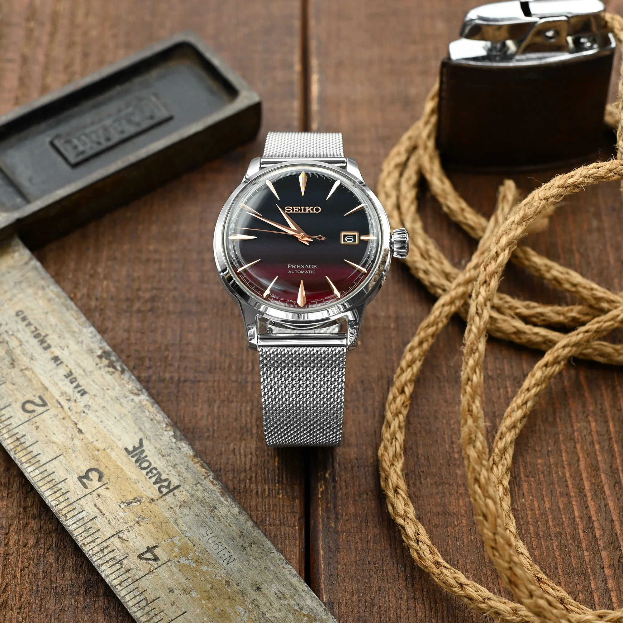 Superfine Quick Release Polished Mesh Watch Band 18mm 22mm - Image 3