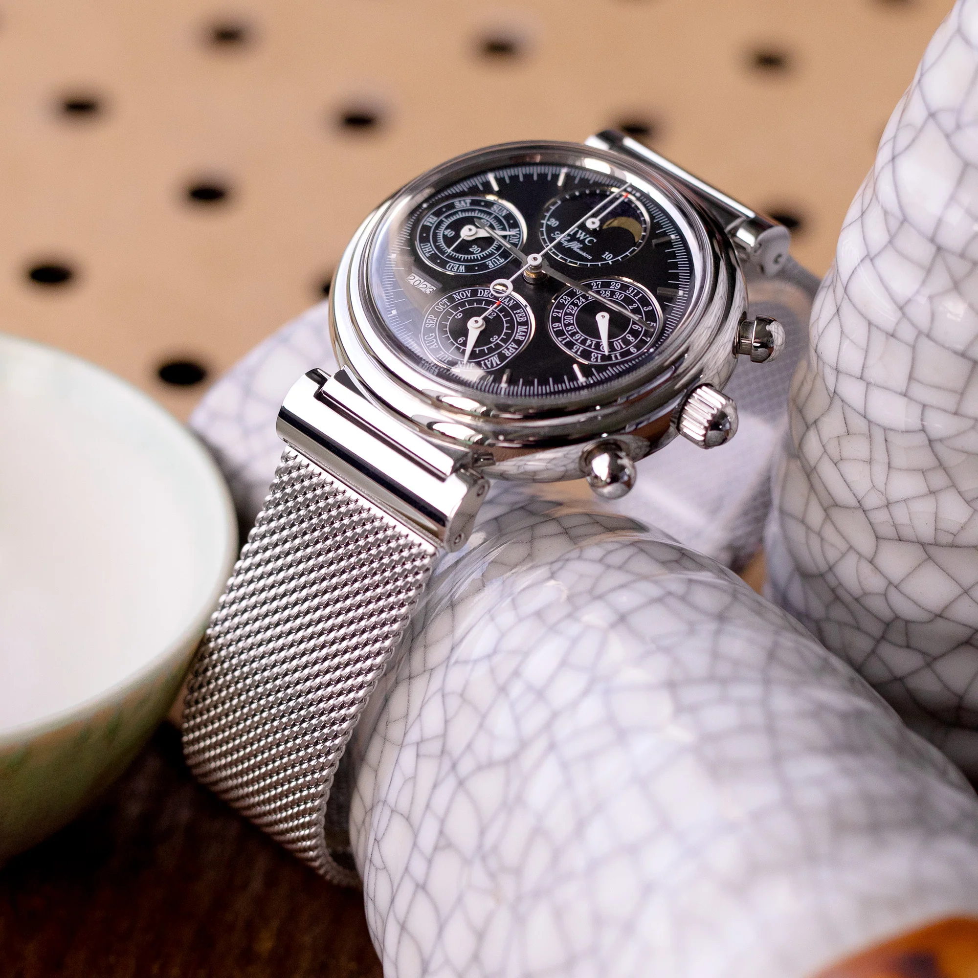 Superfine Quick Release Polished Mesh Watch Band 18mm 22mm - Image 5