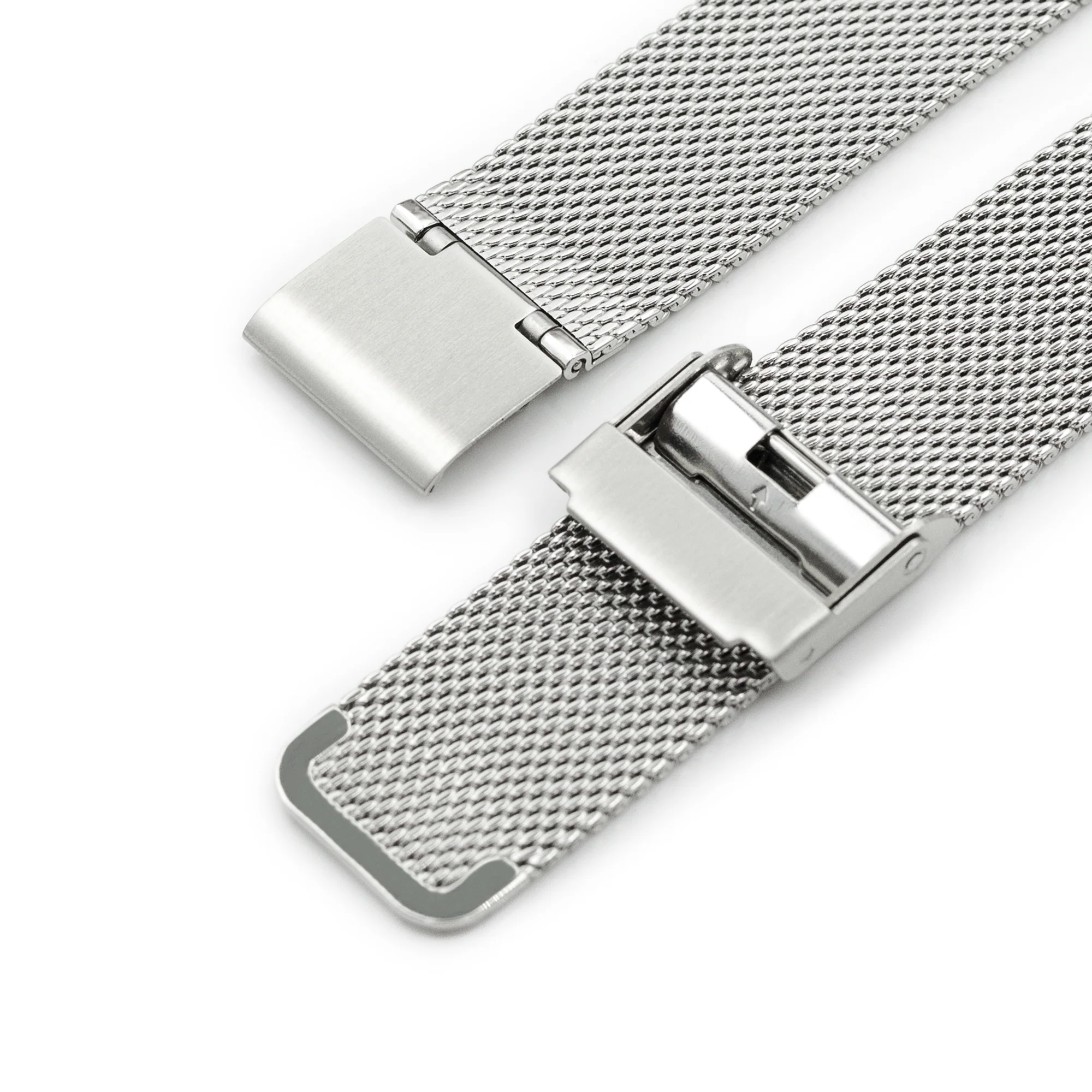 Superfine Quick Release Polished Mesh Watch Band 18mm 22mm - Image 7