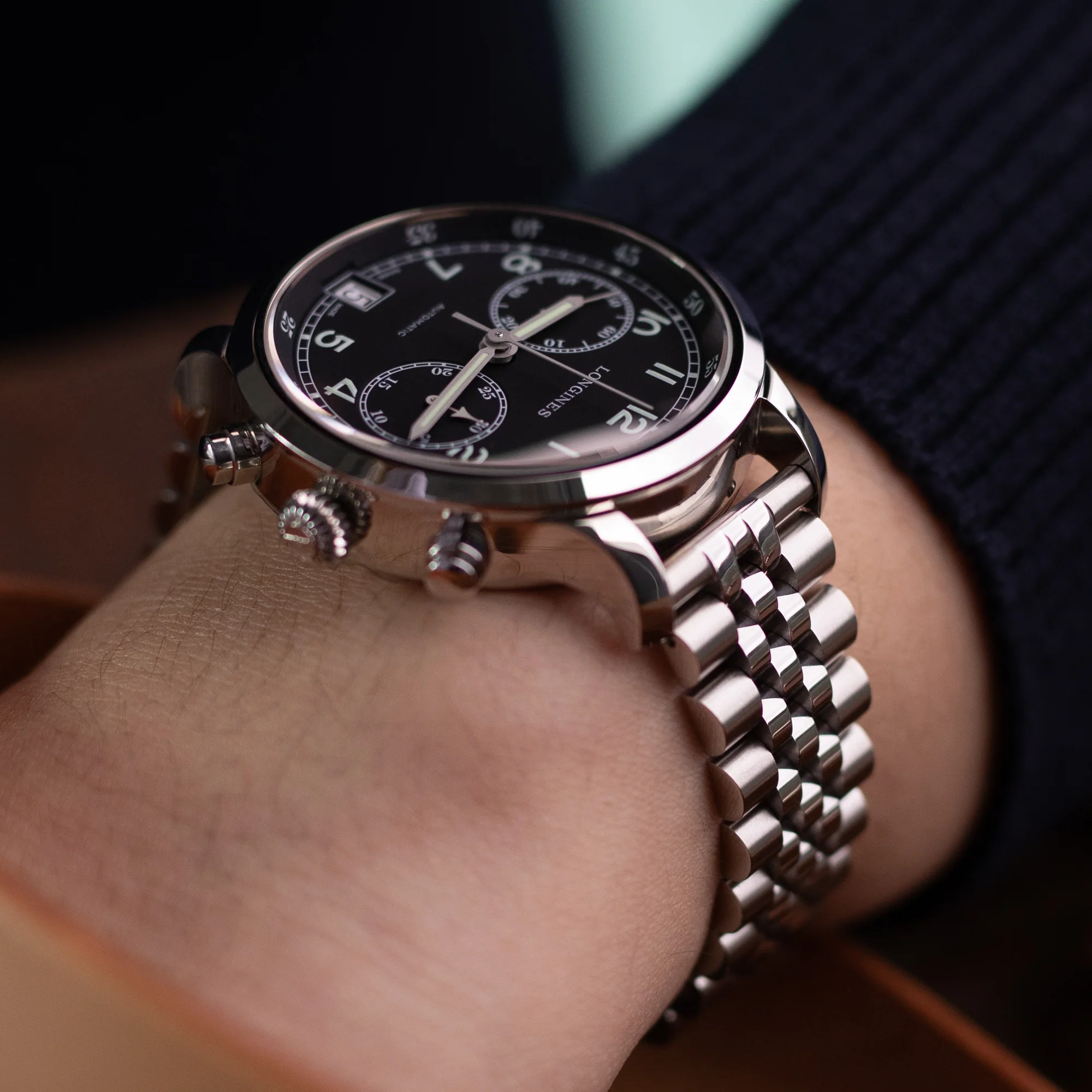 Super-JUB II 18mm 19mm 20mm Stainless Steel Straight End Bracelet - Image 3