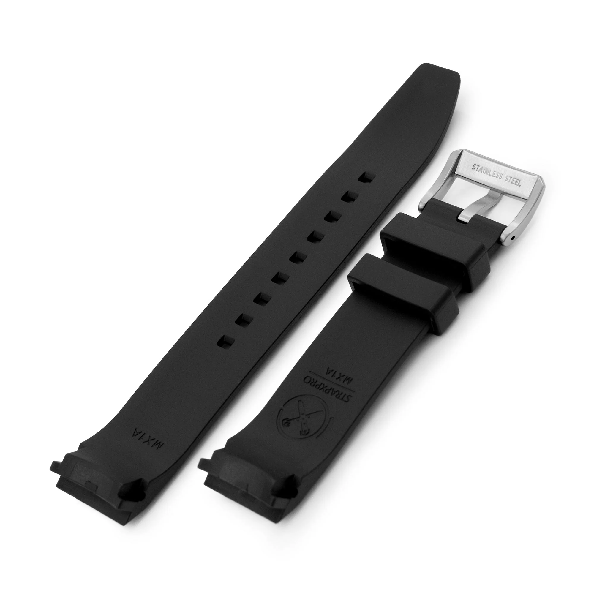 StrapXPro Lite MX1A Black Rubber Strap for Seiko Monster 4th Gen - Image 4
