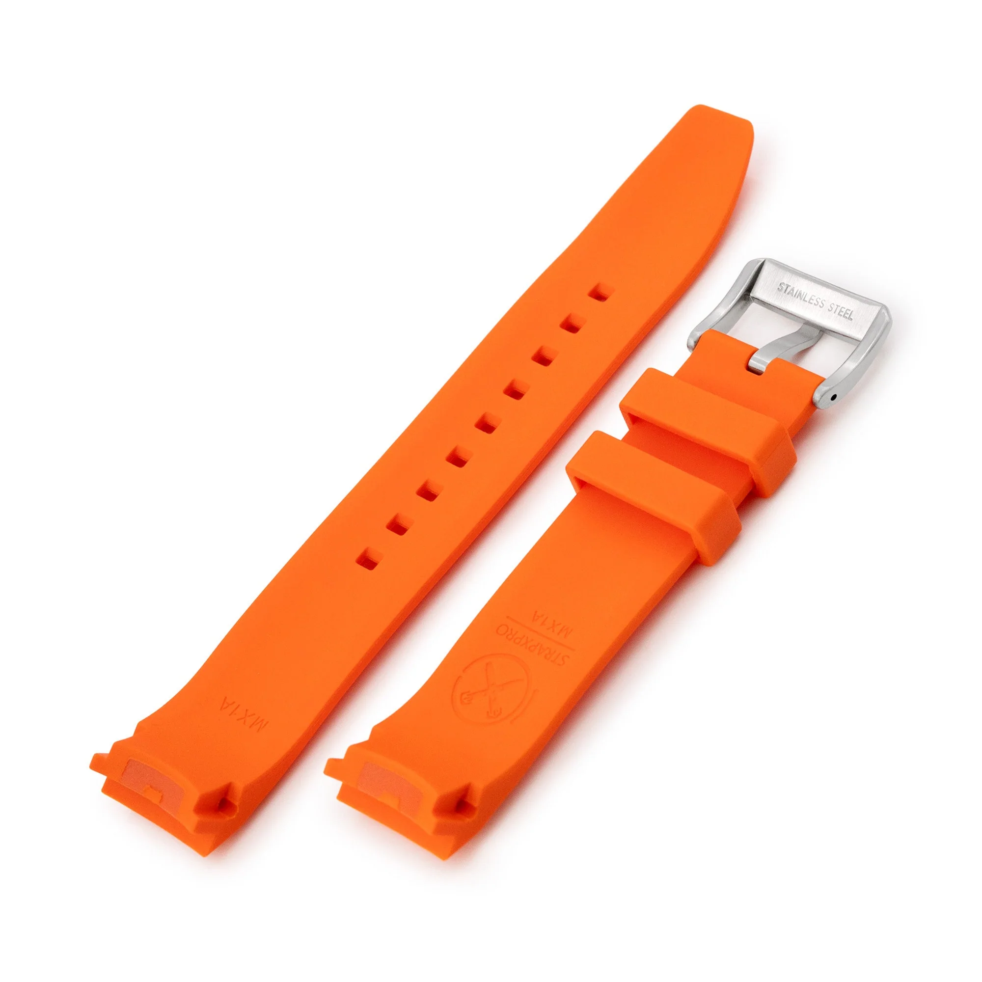 StrapXPro Lite - MX1A Rubber Strap for New Seiko Monster 4th Gen., Orange - Image 4